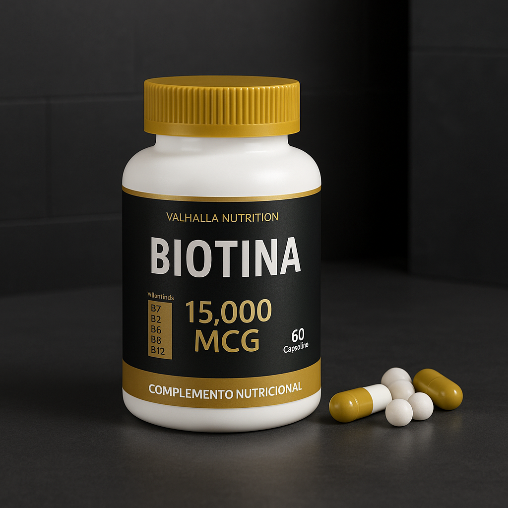 Biotina Vikingo de 15,000 mcg