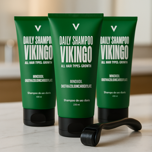 Pack Daily shampoo x 3 + Dermaroller – Solución completa para la pérdida de cabello 💥