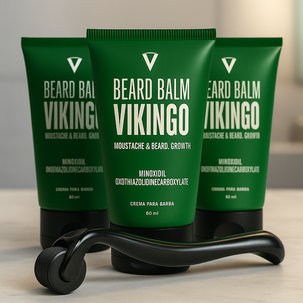 Pack 3 Bálsamos para Barba con Minoxidil (60 ml) + Dermaroller